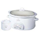 Crockpot SCVP609-KLS 6-Quart Oval Smart-Pot Slow Cooker with Dippers