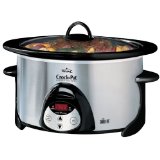 Crockpot SCVP603-SP Smart-Pot 6-Quart Oval-Shaped Smudge-Proof Slow Cooker