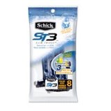 Schick ST3 Slim Triple Disposable Razors, Sensitive for Him