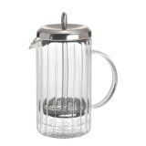 BonJour 6 Cup Rhone Ribbed French Press, Double Wall Glass