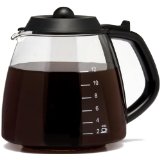 Medelco 12 Cup Millennium Style Carafe, Black