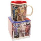 Laurel Burch Mug-Native Feline