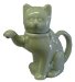 Chinese celadon cat teapot - porcelain
