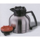 Service Ideas Brew N' Pour Steelvac Insulated S/S Carafe with Decaf Lid, 1.9 L