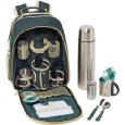 Maxam® 12pc Coffee Picnic Backpack Set