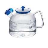 Bodum Clara 59-Ounce Glass Stovetop Whistling Water Kettle