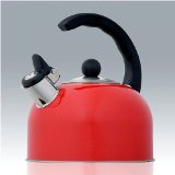 Creative Home 72979 Satin Elegance 77oz Whistling Tea Kettle