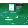Stainless Steel Enema Kit: 2 Quart Container. No Latex