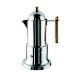 Stovetop Espresso Maker - Vev Vigano Kontessa Gold 2 cup size