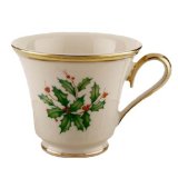 Lenox Holiday Gold Banded Ivory China Cup