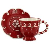 Christmas Cup and Saucer Set - Snow Day