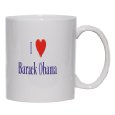 I love/Heart Barack Obama Mug for Coffee / Hot Beverage
