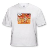 Londons Times Funny Religion Cartoons - Starbucks in Hell - T-Shirts