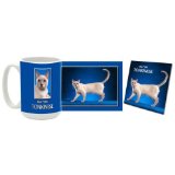 Tonkinese Mug & Coaster Gift Box Combo - Cat/Kitten/Feline Edition Beverage Drinkware