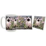 Herb's Garden Spaniel Mug & Coaster Gift Box Combo - Cat/Kitten/Feline