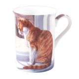 Cat at the Window English Design Tea and Coffee Mug