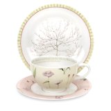 Portmeirion Laura Stoddard Up the Garden Path Teacup, Saucer & Plate Set