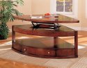 Pie Shaped Lift Top Occasional Sectional Coffee Table by Coaster
