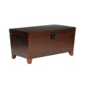 Southern Enterprises, Inc. Espresso Pyramid Trunk Cocktail Table