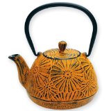 Old Dutch International Cast Iron Rhapsody Teapot - Mustard