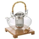 BonJour 53408 Zen Glass Teapot with Stainless Steel Infuser