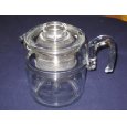 VINTAGE Corning Pyrex Flameware 9 cup Percolator Coffee Pot