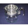 VINTAGE Corning Pyrex Flameware 6 Cup Percolator Coffee Pot