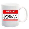 Hello My Name Is Adonis Coffee Mug