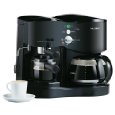 Mr. Coffee ECM21 4-Shot Espresso Machine and 8-Cup Coffeemaker Combo, Black