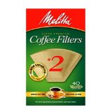 Melitta Cone Coffee Filters, Natural Brown, No. 2