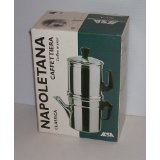 Napoletana Coffee Maker 6 cup aluminum stovetop turning pot