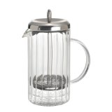 BonJour 6 Cup Rhone Ribbed French Press, Double Wall Glass