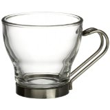 Bormioli Rocco Verdi Espresso Cup With Stainless Steel Handle