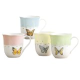 Lenox Butterfly Meadow Mugs, Set of 4