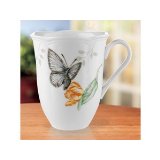 Lenox Butterfly Meadow Blue Butterfly Mug 12 Oz.