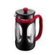 Bodum Young Press 34-Ounce Coffee Press, Black with Red Trim