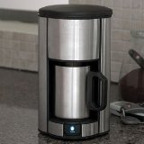 Brookstone Stainless Steel Single Cup Coffee Maker