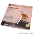 Chemex Coffee Filters - 100 Chemex Bonded Unfolded 13