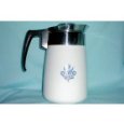 VINTAGE Corning Ware Blue Cornflower Coffee Pot (Stovetop) 9 cup Percolator