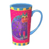 Laurel Burch Feline & Friend Tall Latte Mug