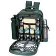Merrymaker Wine & Coffee Picnic Backpack for 4
