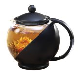Primula Black 40-Ounce Teapot PTA-4203 Includes Loose Tea Infuser