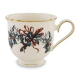 Lenox Winter Greetings Gold Banded Ivory China Cup