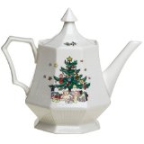 Nikko Ceramics Christmastime Teapot & Lid