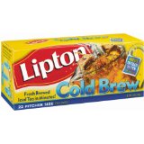 Lipton, Black Tea, Cold Brew, Pitcher Size, Tea Bags