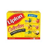 Lipton Flavored Black Tea Collection, Variety Pack of Six Flavors