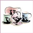 IVORY - Cattitude Cup and Saucer Set