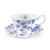 Botanic Blue Teacup and Saucer Set