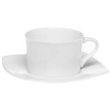 Mikasa Elegance White Tea Cup & Saucer