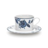 Mikasa Indigo Bloom Tea Cup and Saucer